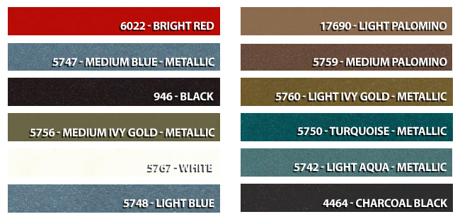 1965 Ford mustang interior paint colors #6