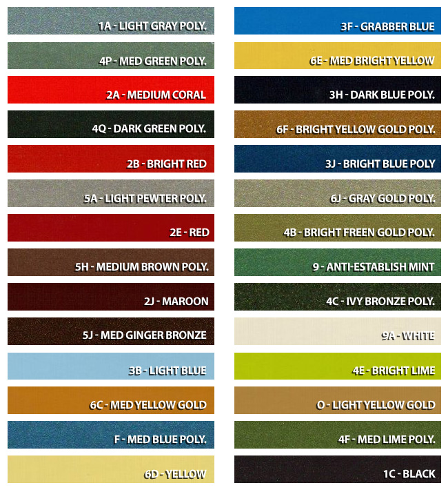 1968 Ford mustang color codes #7